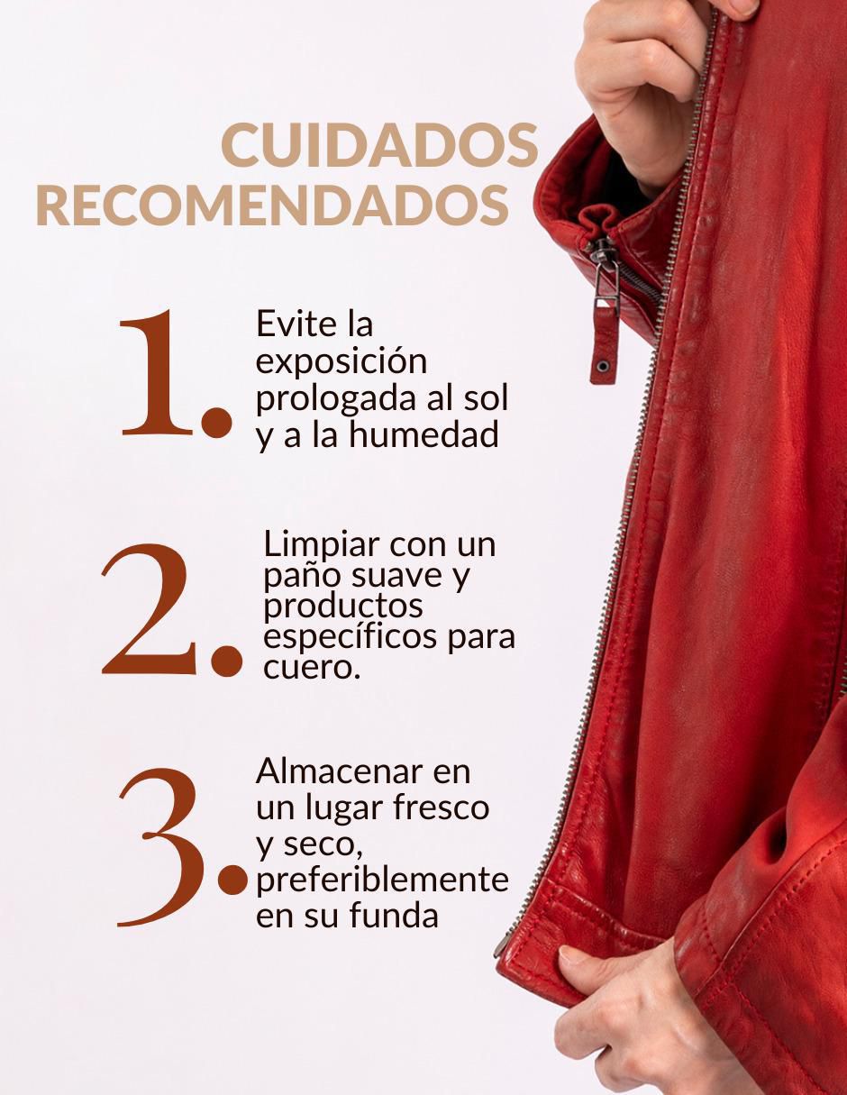 Chamarra casual Donna de piel para mujer 5
