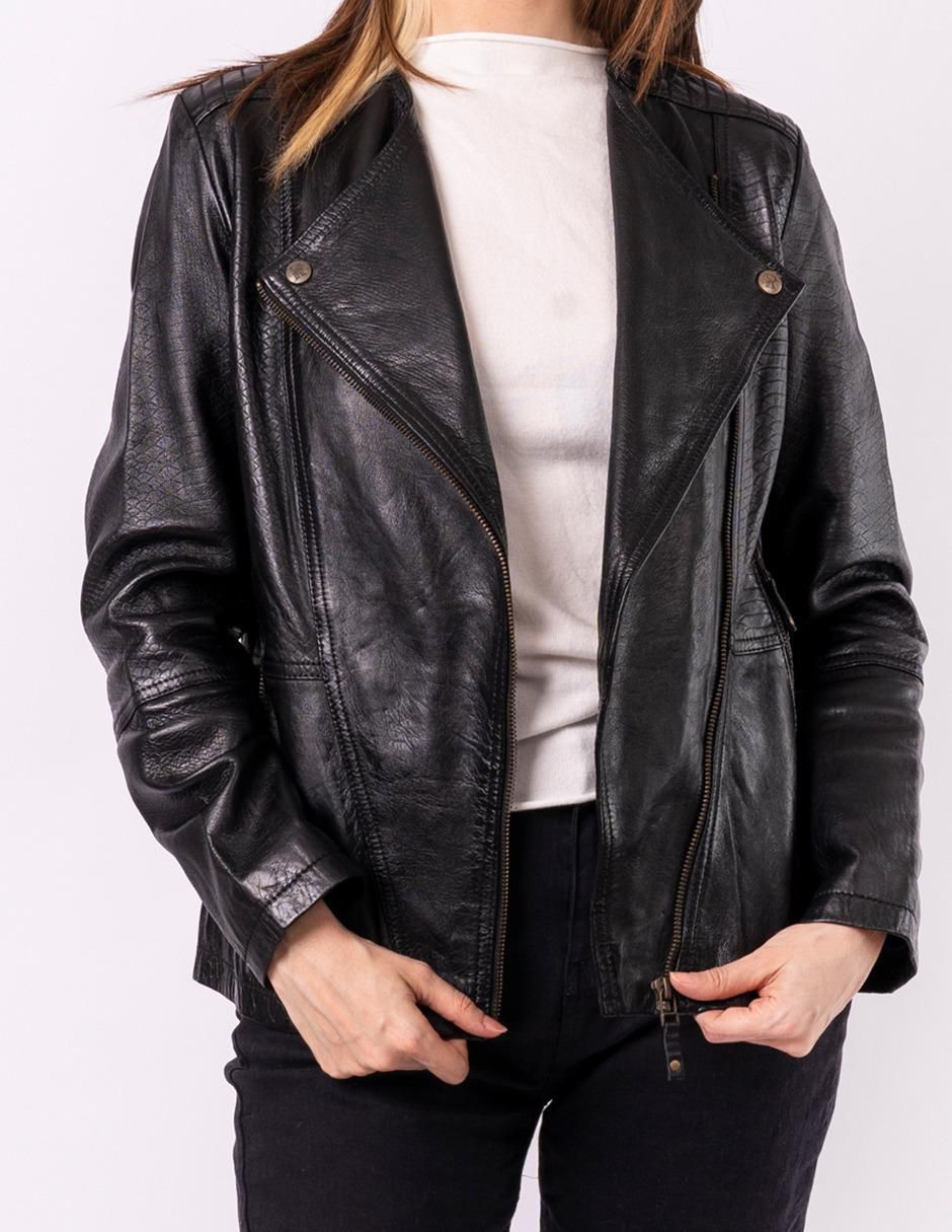 Chamarra casual Italy Donna impermeable de piel para mujer
