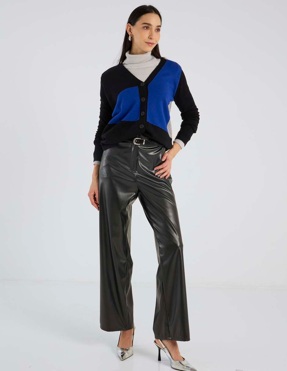 Suéter cuello V para mujer 3