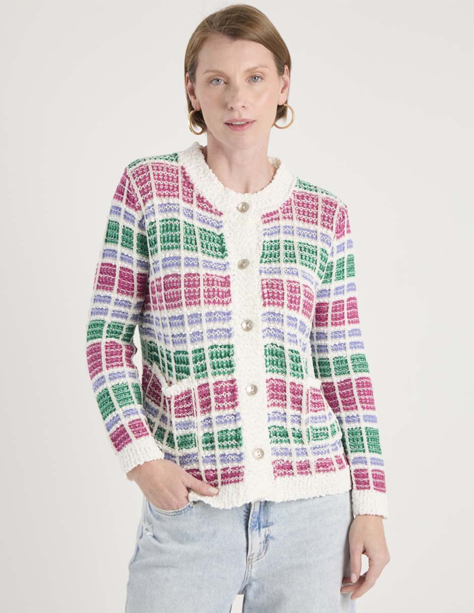 Suéter cuello redondo para mujer