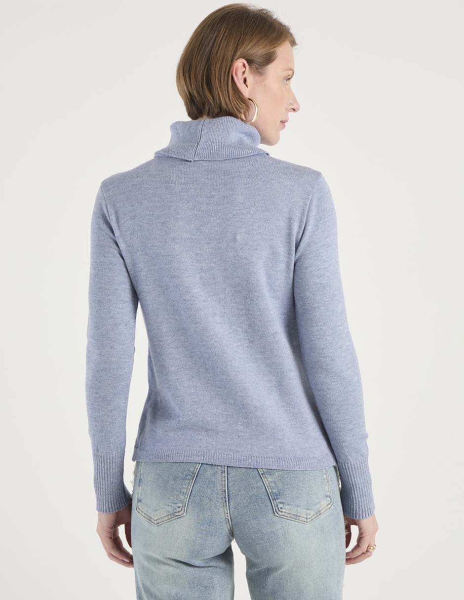 Suéter cuello tortuga para mujer 2
