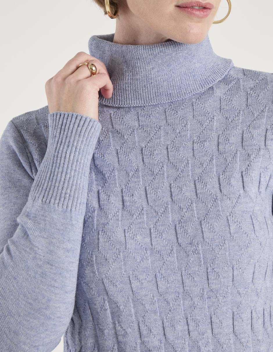 Suéter cuello tortuga para mujer 4