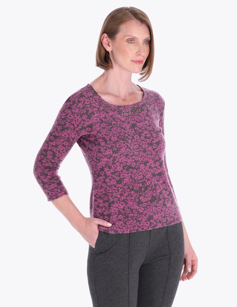 Blusa manga 3/4 para mujer