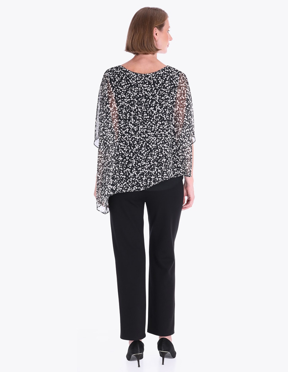 Blusa túnica manga al codo para mujer 2