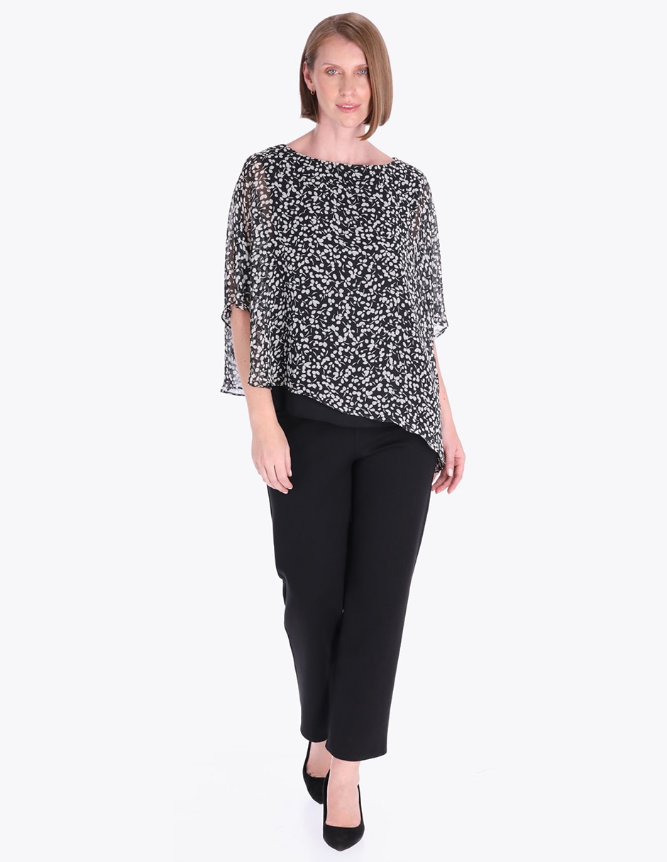 Blusa túnica manga al codo para mujer 3