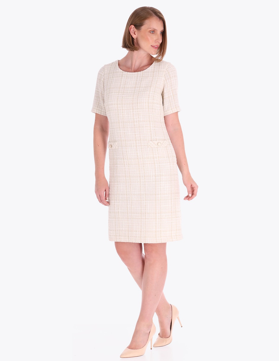Vestido a la rodilla formal Invierno para mujer