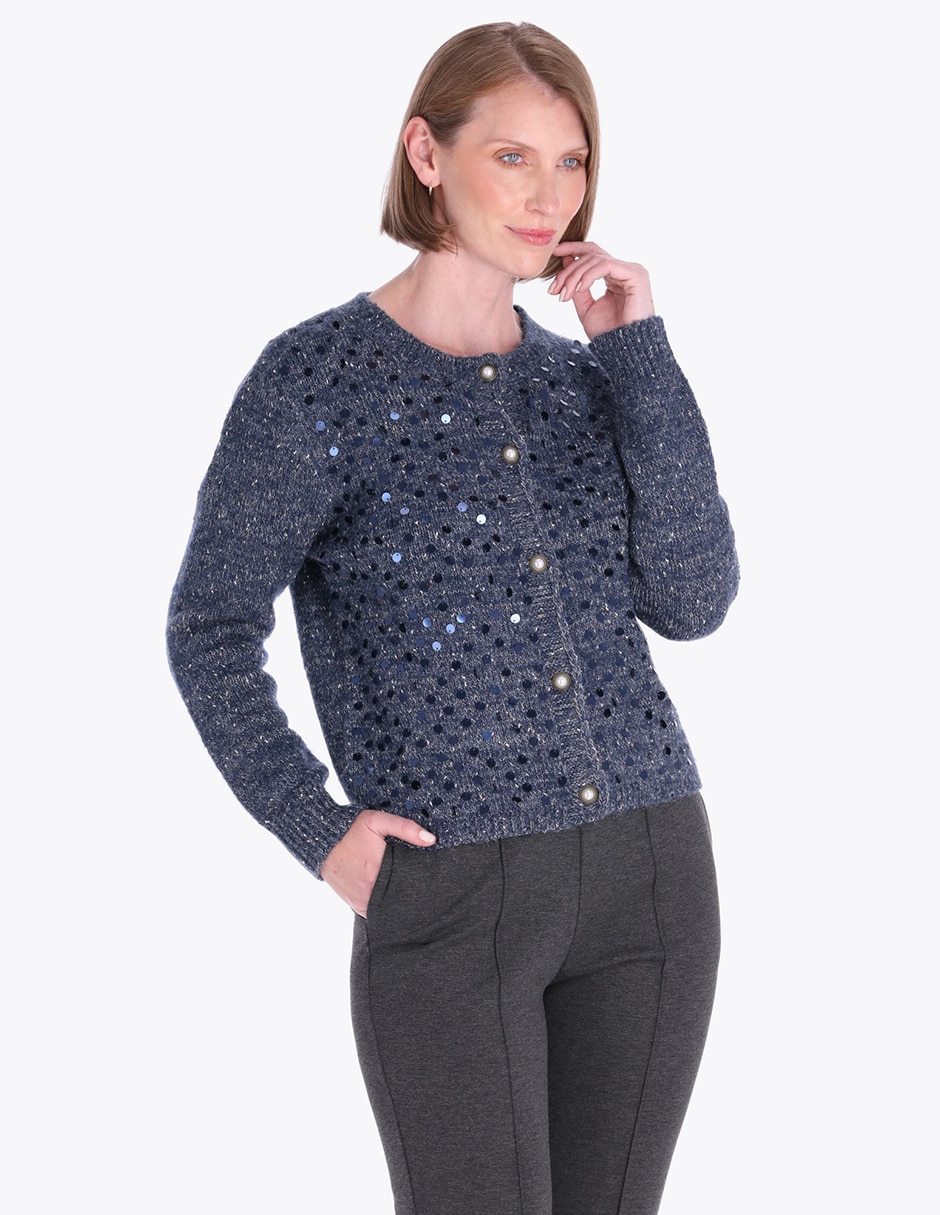 Sueter cuello redondo para mujer