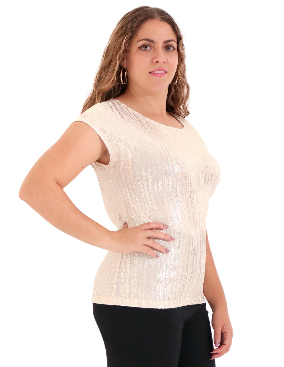 Blusa manga corta para mujer 3