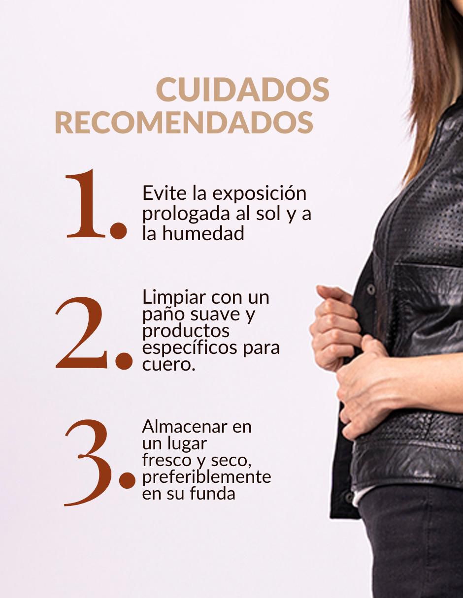 Chamarra casual piel para mujer 5