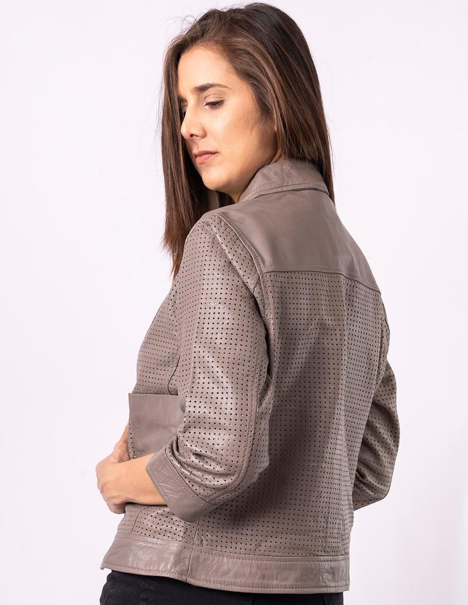 "chamarra" casual pelle royale no impermeable "de" piel "para mujer"