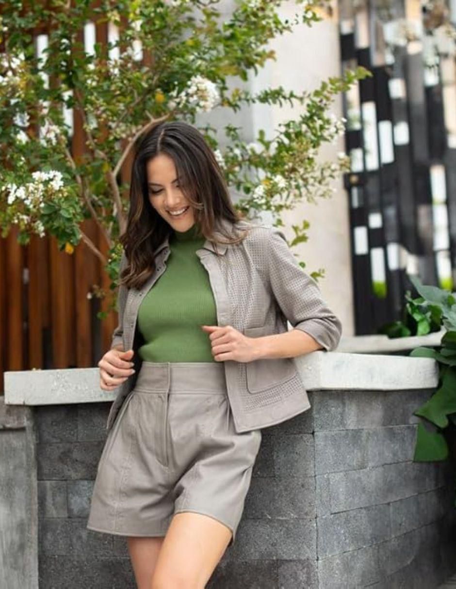 "chamarra" casual pelle royale no impermeable "de" piel "para mujer"