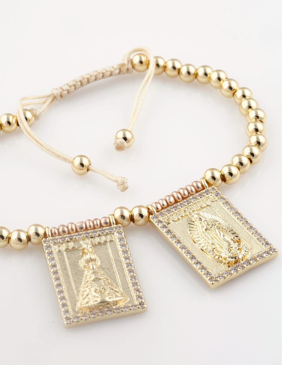 Pulsera 18 k Oravita con acabado baño de oro 3