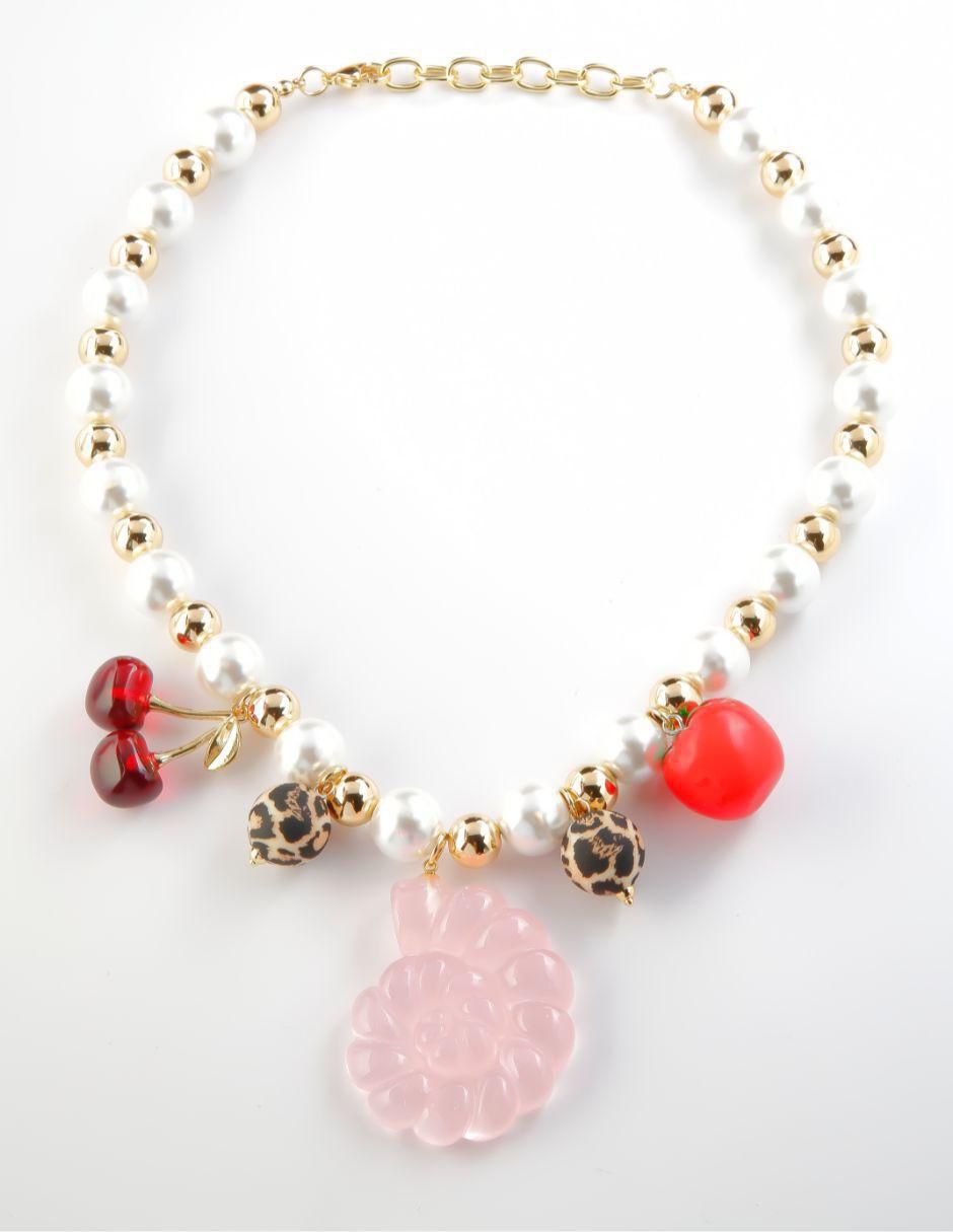 Collar de caracol Garden Pop de baño de oro 18 K 2