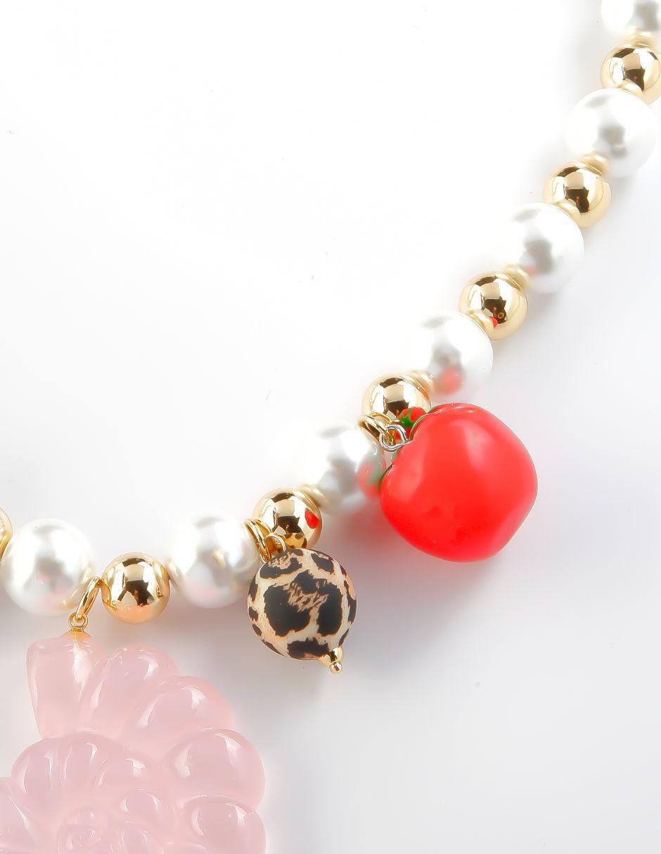 Collar de caracol Garden Pop de baño de oro 18 K 6