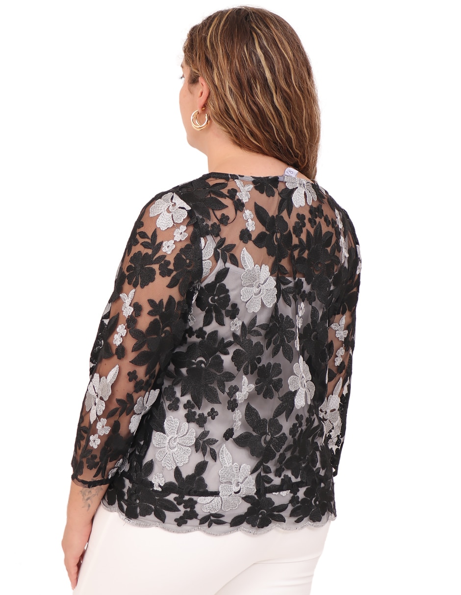Blusa manga larga para mujer 6