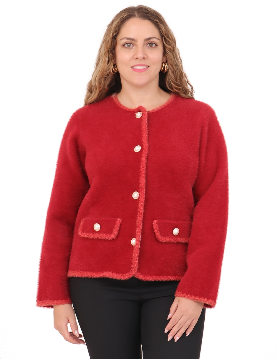 Suéter cuello redondo para mujer
