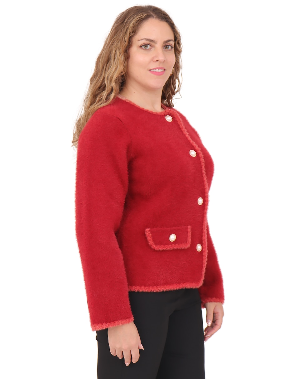 Suéter cuello redondo para mujer 2