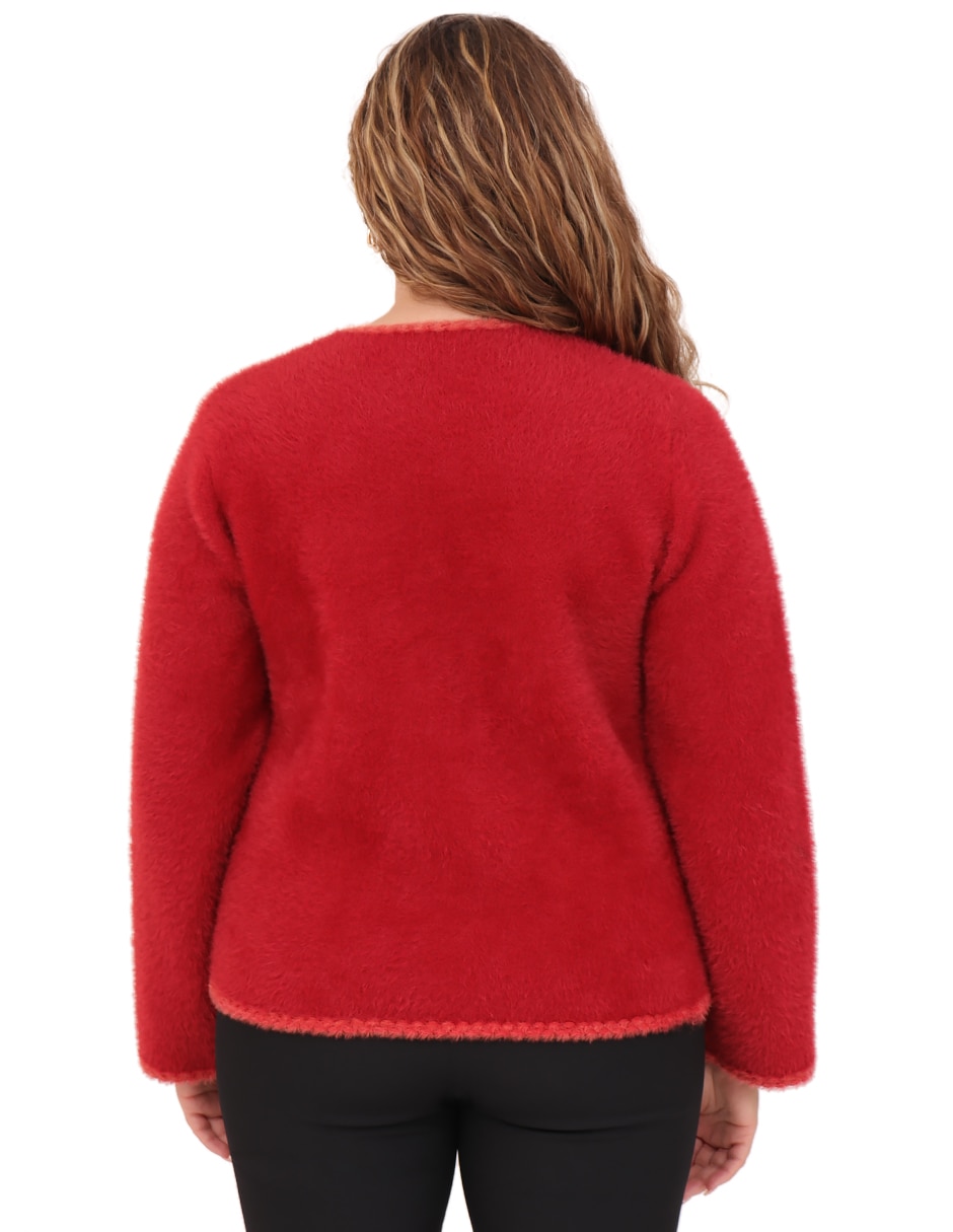 Suéter cuello redondo para mujer 5