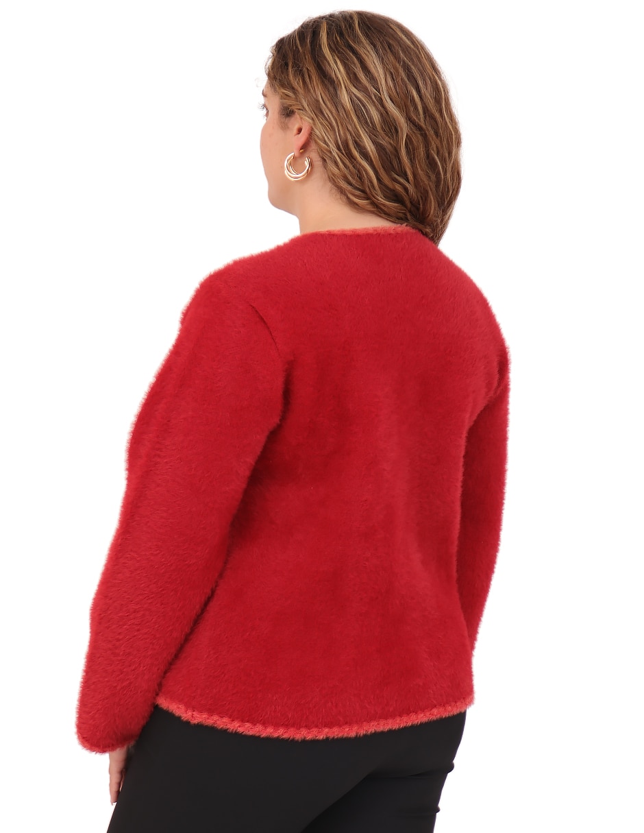 Suéter cuello redondo para mujer 6