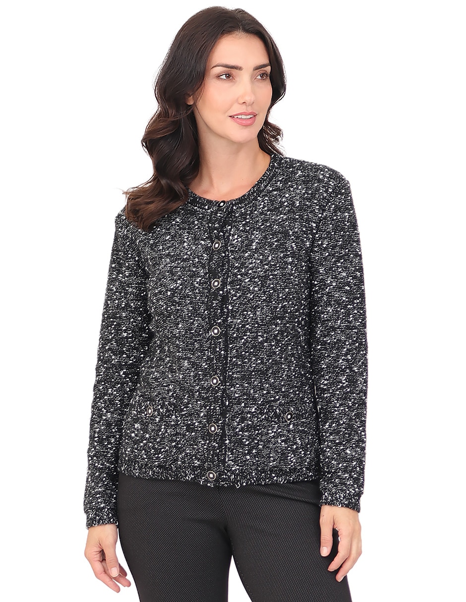 Suéter cuello redondo para mujer