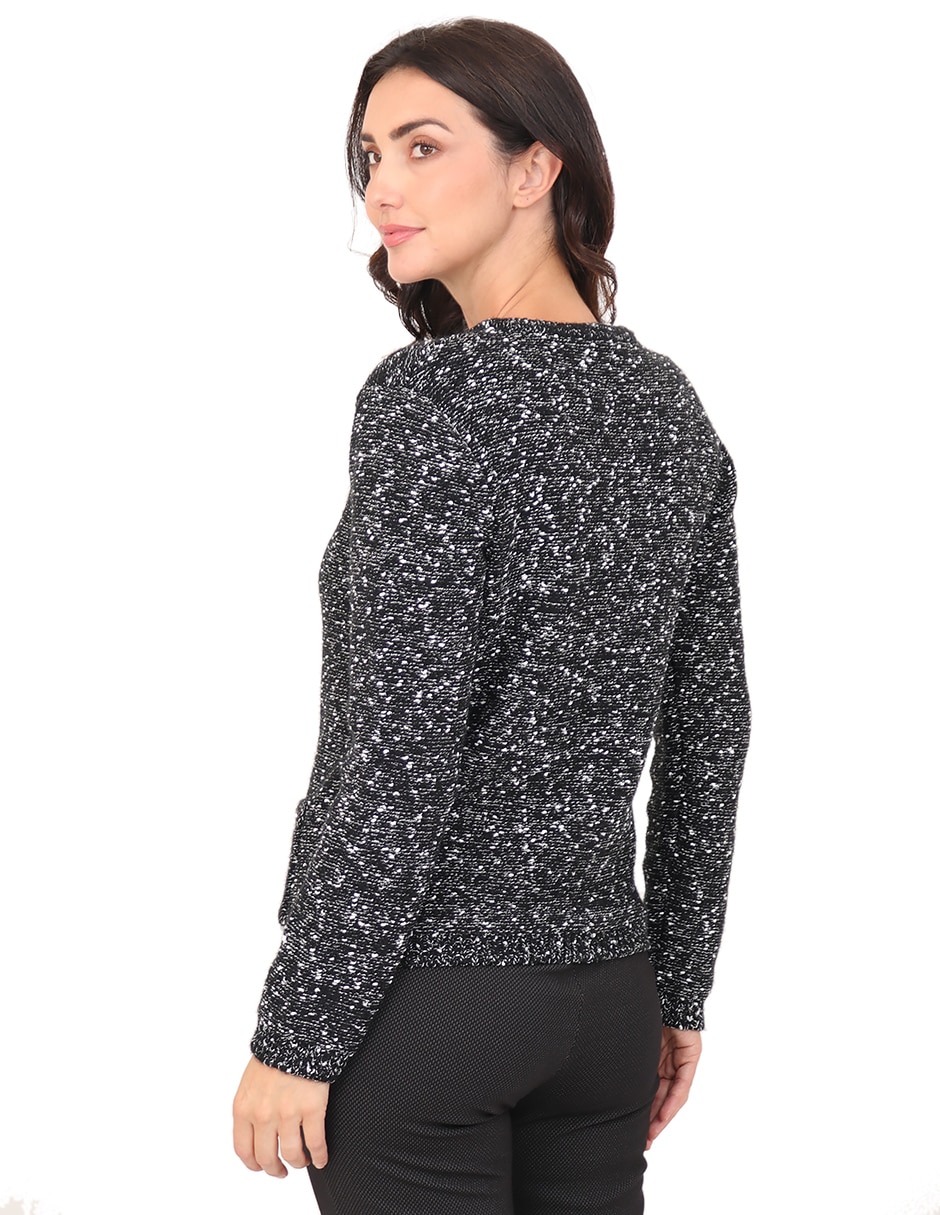 Suéter cuello redondo para mujer 7