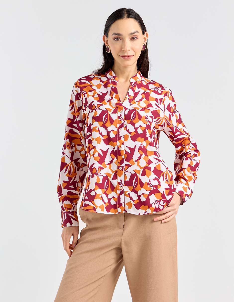 Blusa manga larga para mujer