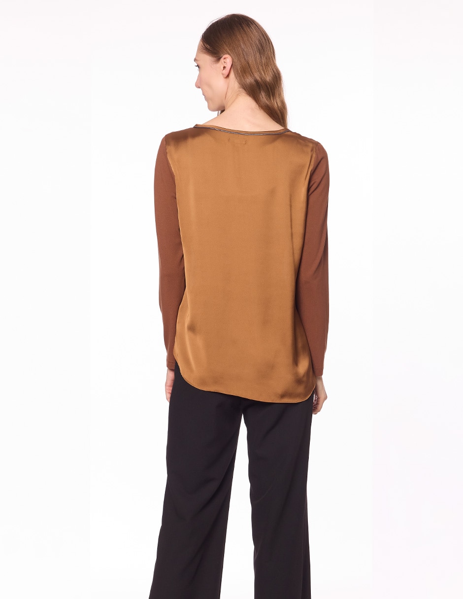 Blusa manga larga para mujer 4
