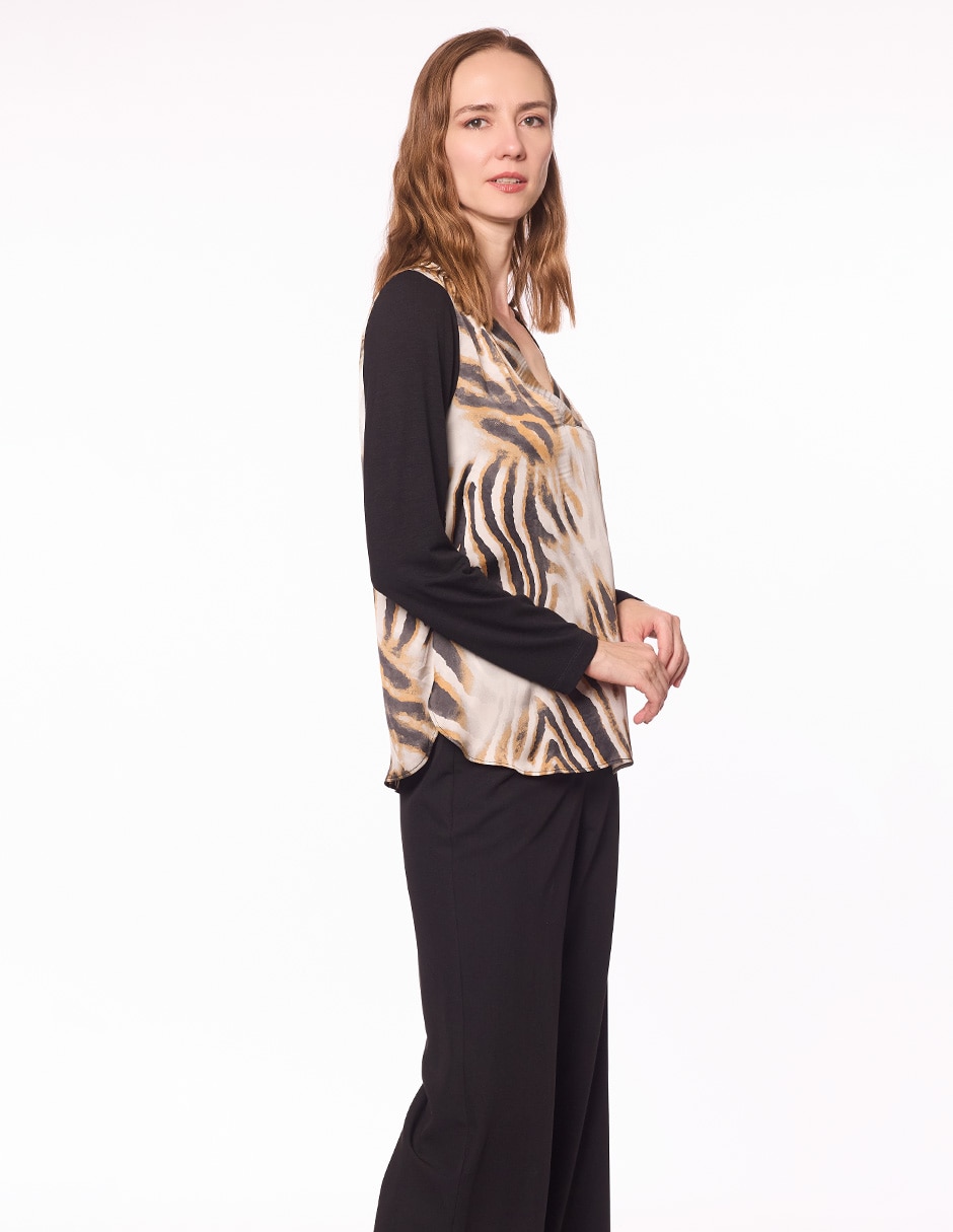 Blusa manga larga para mujer 3