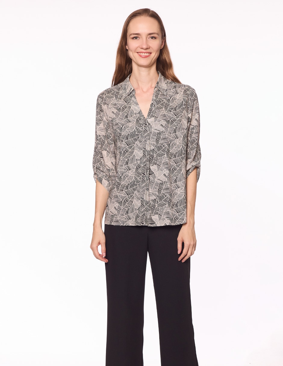 Blusa manga 3/4 para mujer