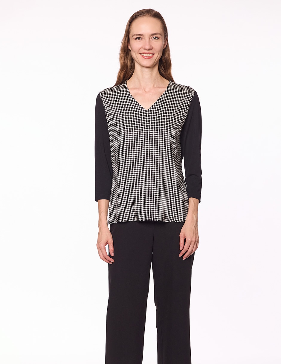 Blusa manga 3/4 para mujer