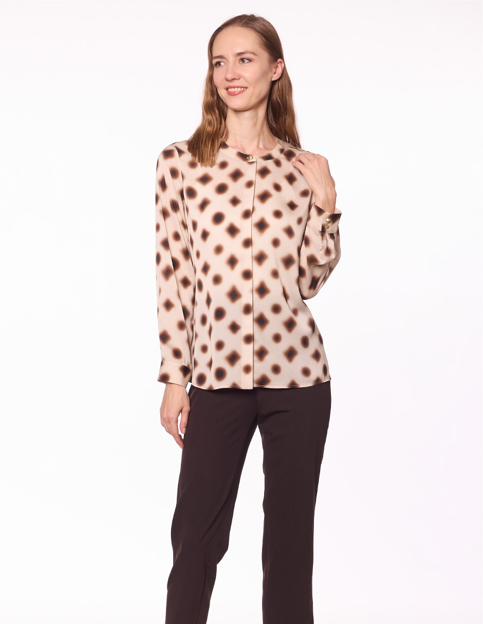 Blusa manga larga para mujer
