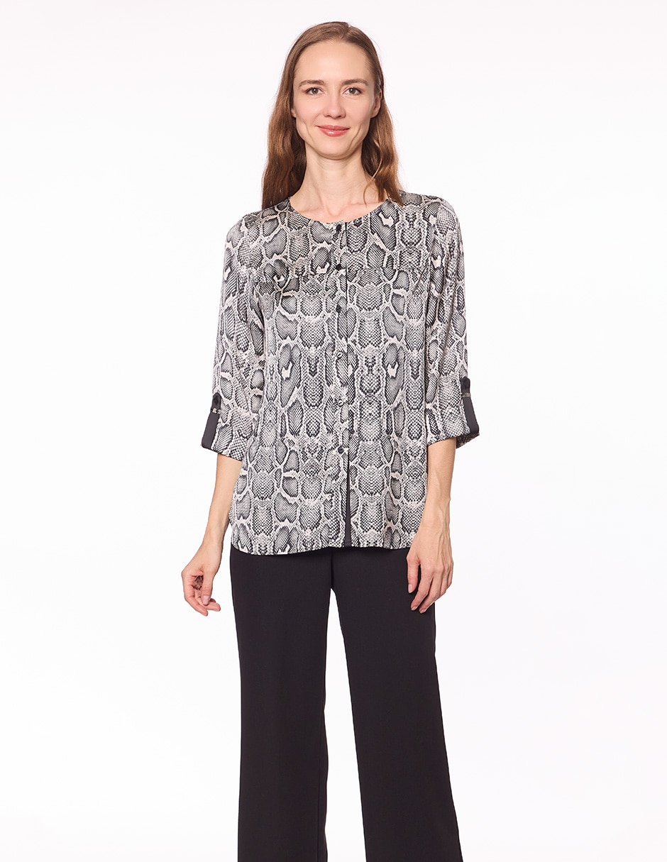 Blusa manga 3/4 para mujer