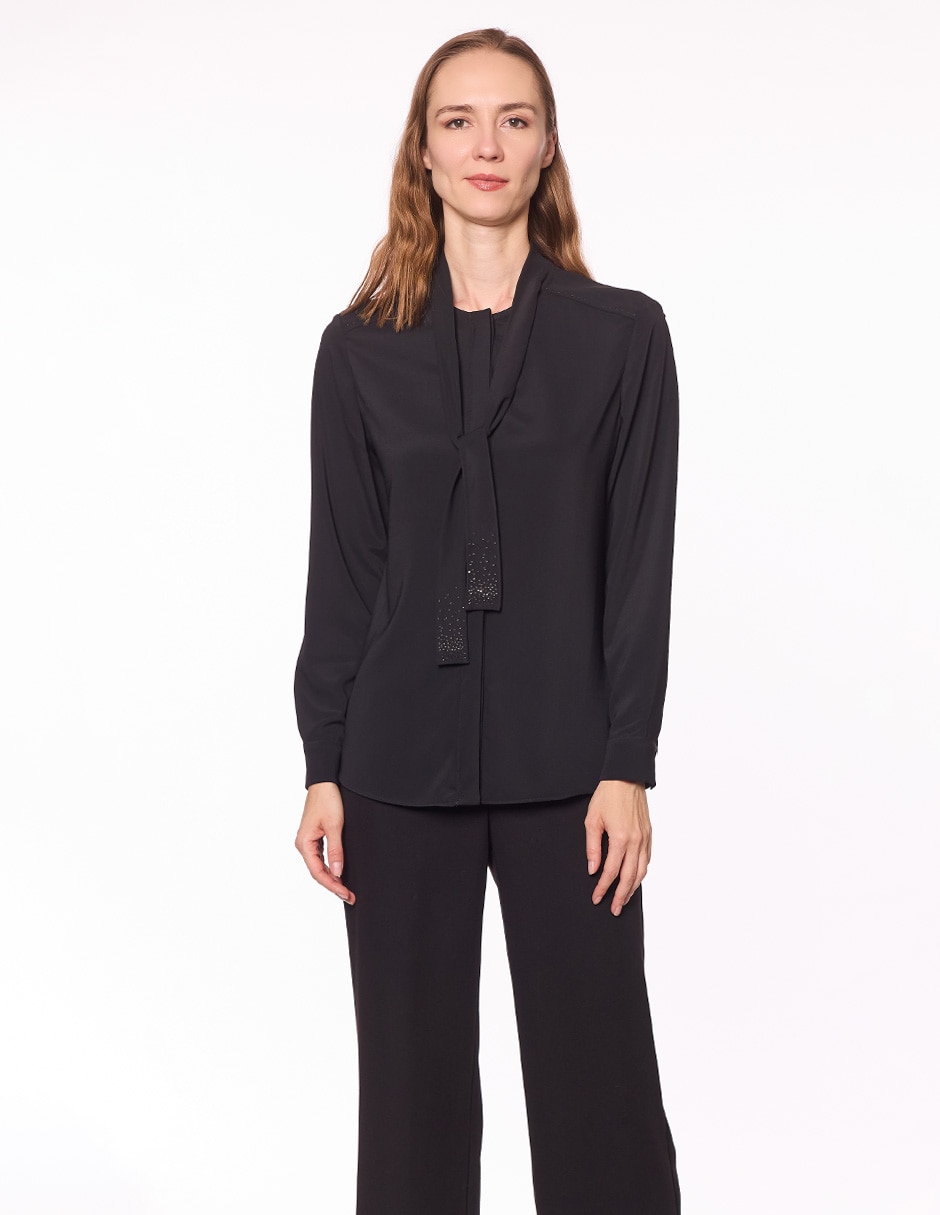 Blusa manga larga para mujer