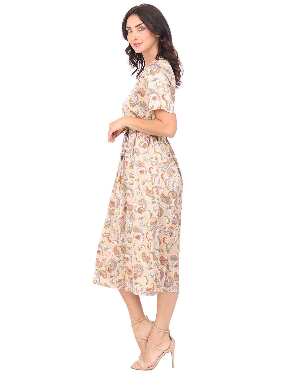 Vestido midi casual Calabria para mujer 2
