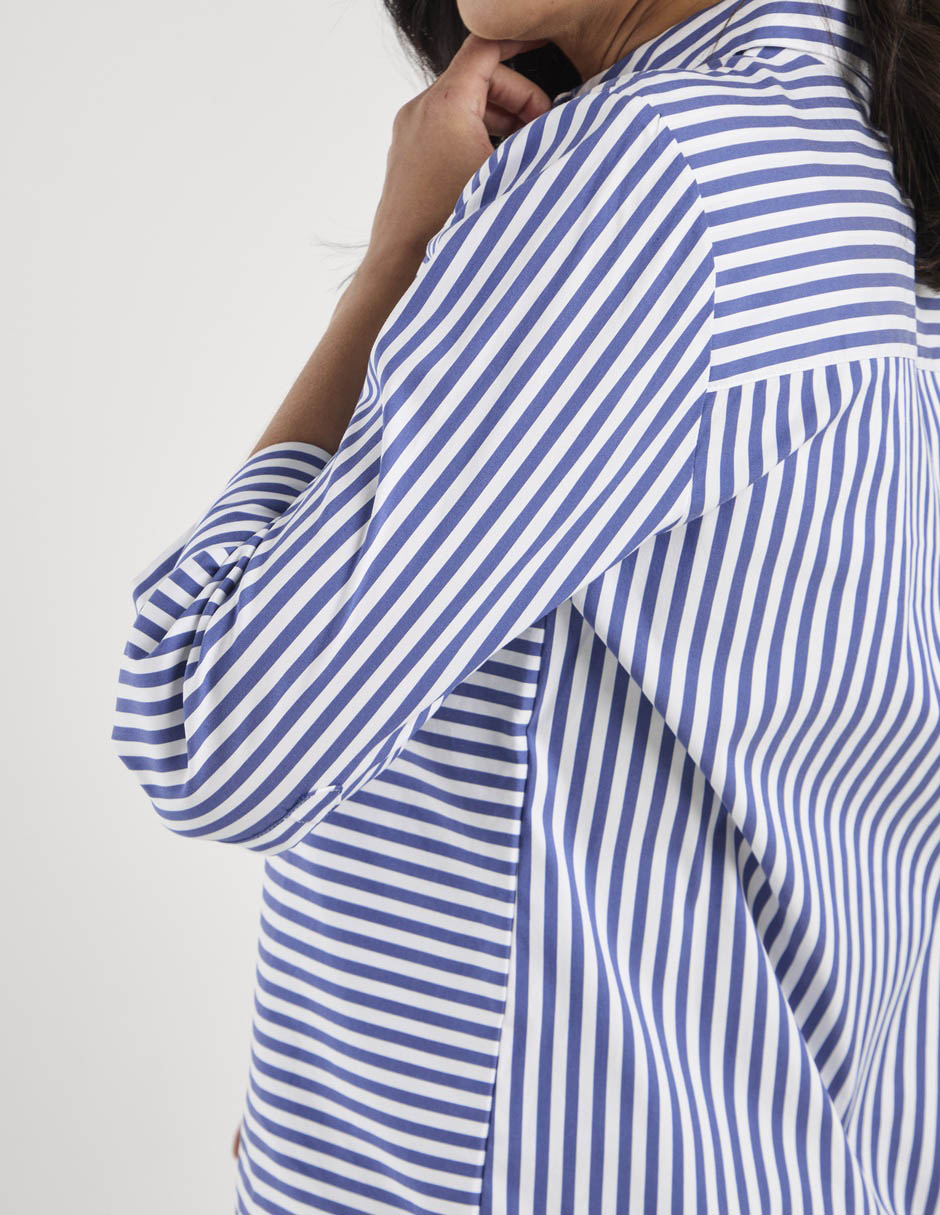 Blusa camisera manga 3/4 para mujer 5