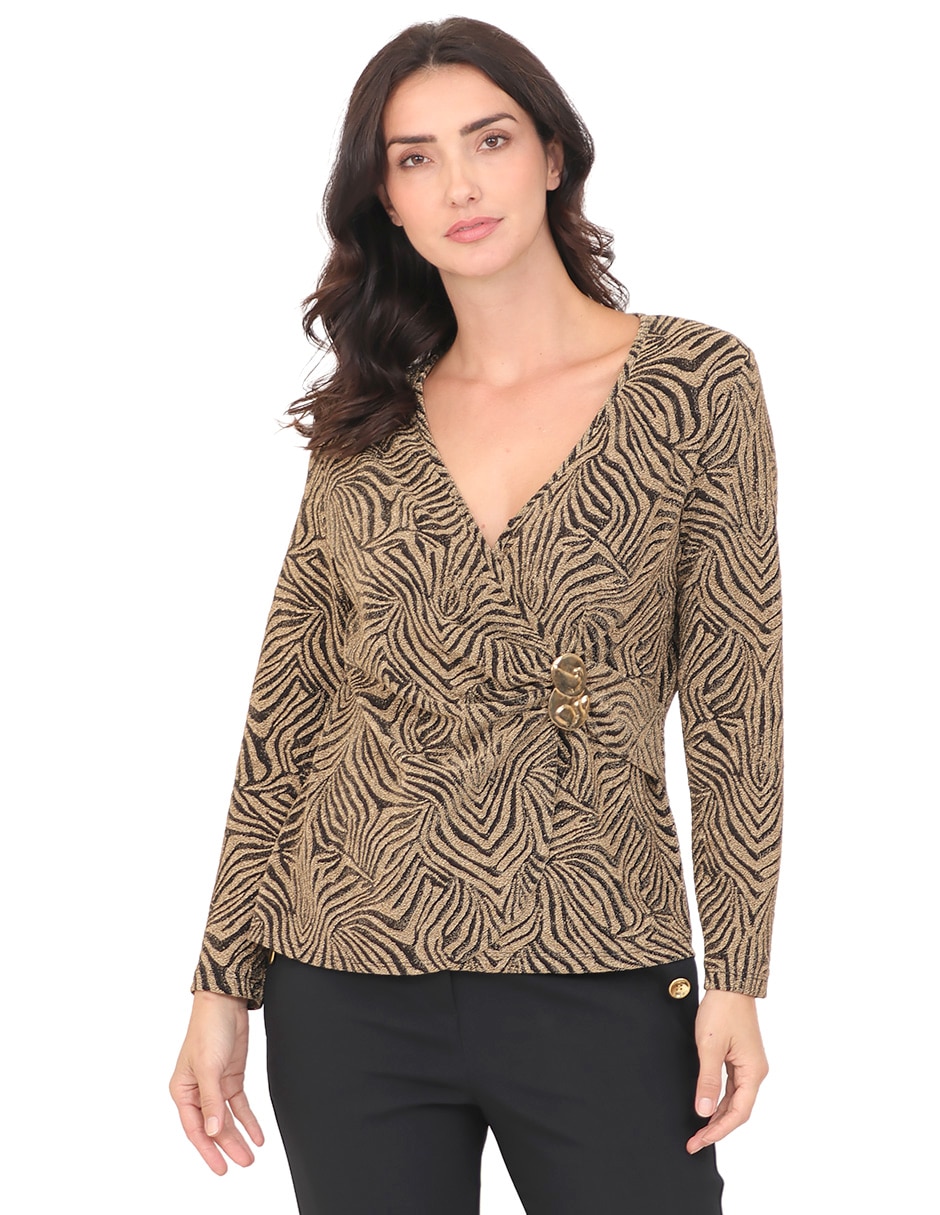 Blusa manga 3/4 para mujer Blusa manga 3/4 para mujer