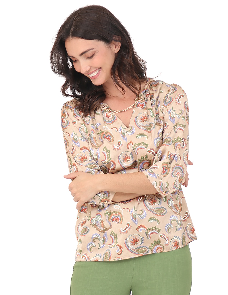 Blusa manga 3/4 para mujer 7