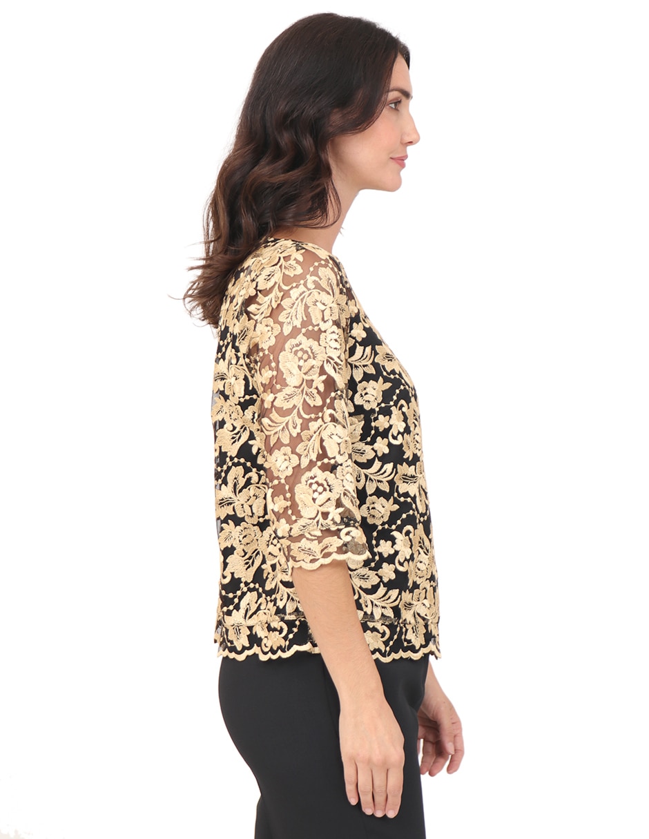 Blusa manga 3/4 para mujer 4