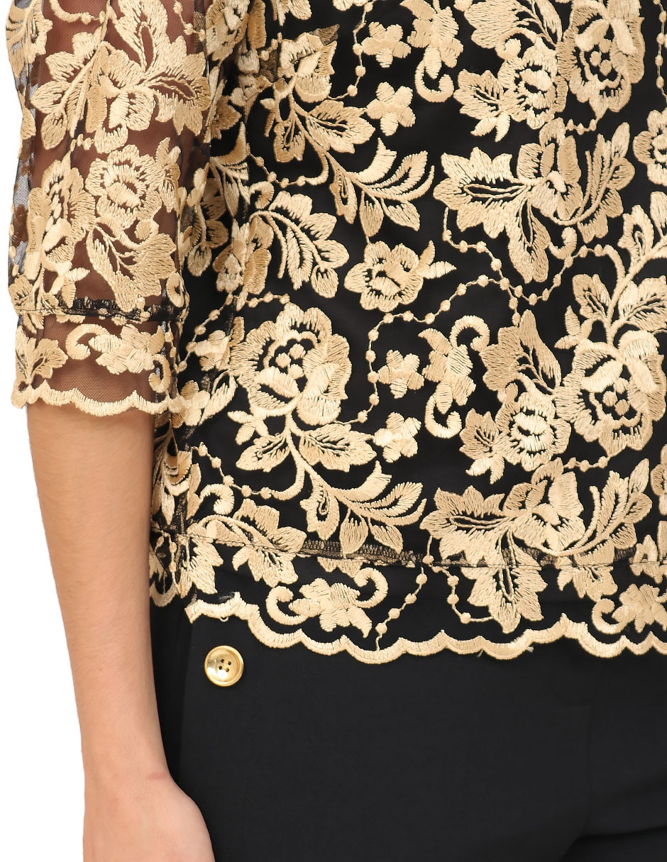 Blusa manga 3/4 para mujer 6