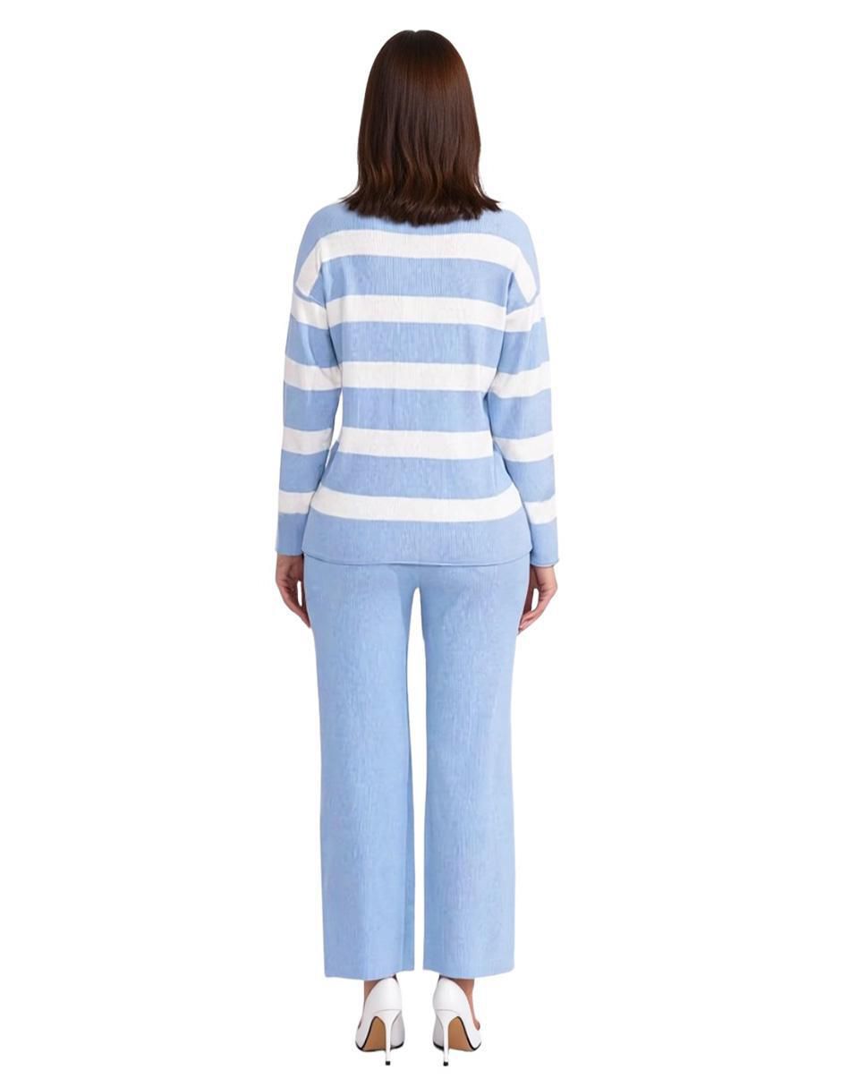 Conjunto casual de algodón para mujer 2 piezas 3