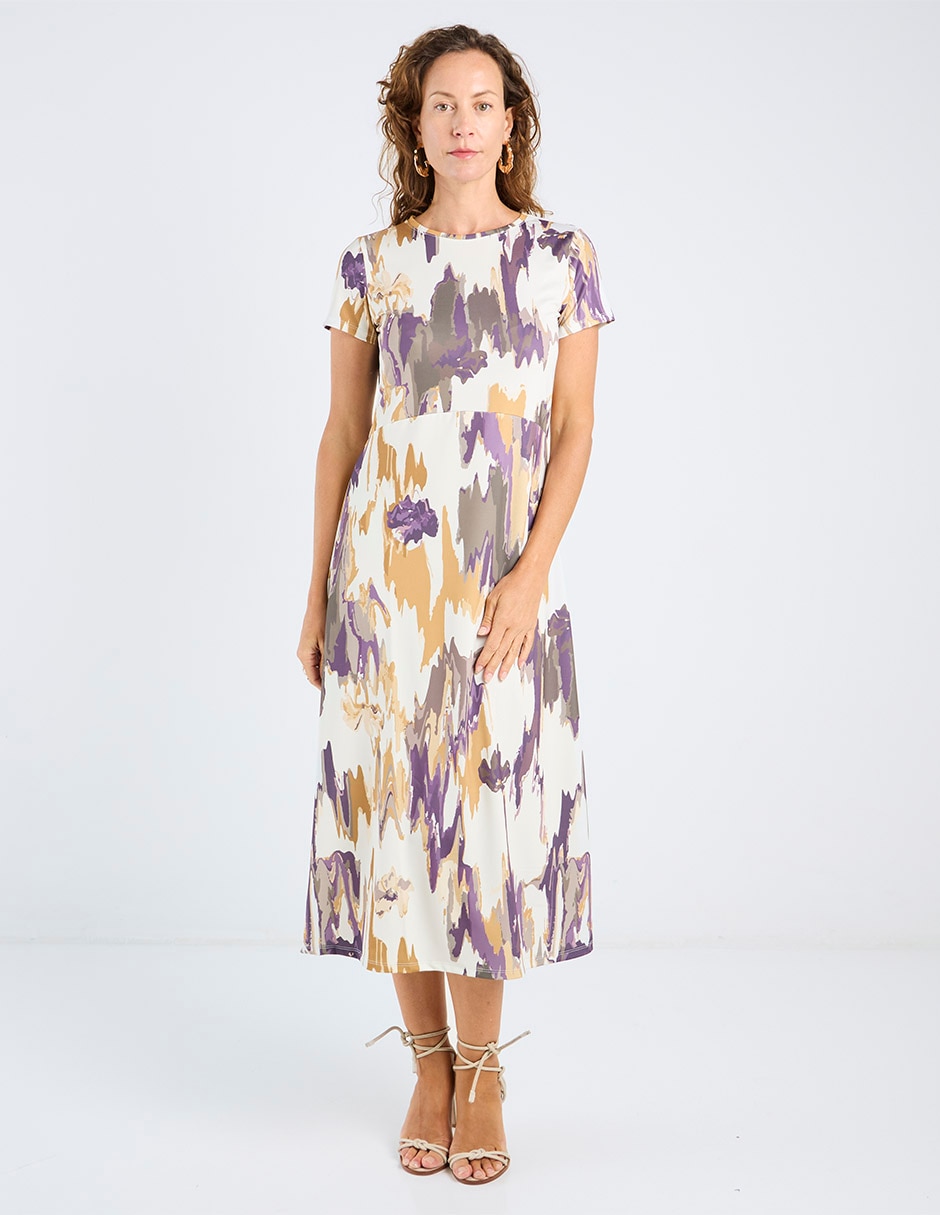Vestido midi casual para mujer Vestido midi casual para mujer
