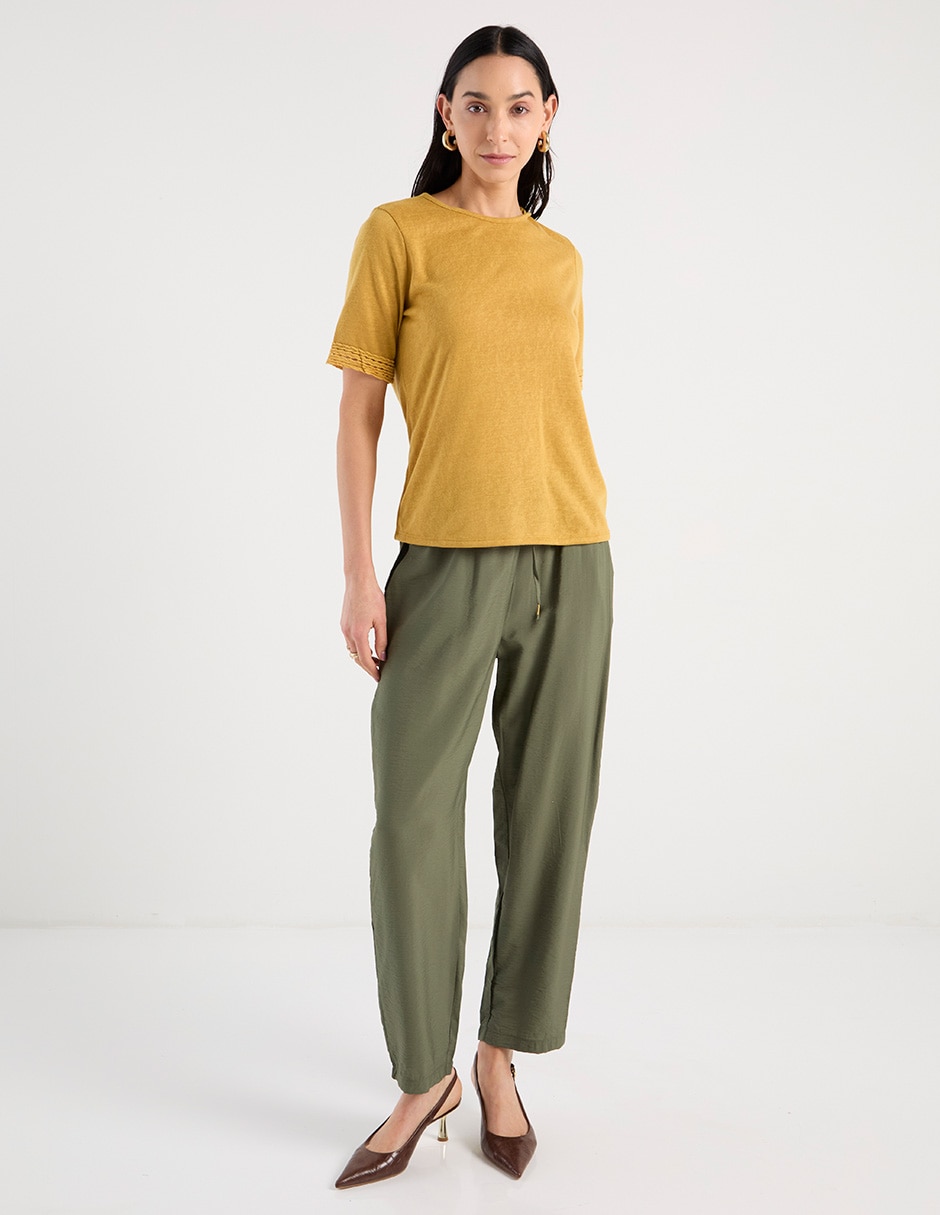 Blusa manga corta para mujer 2