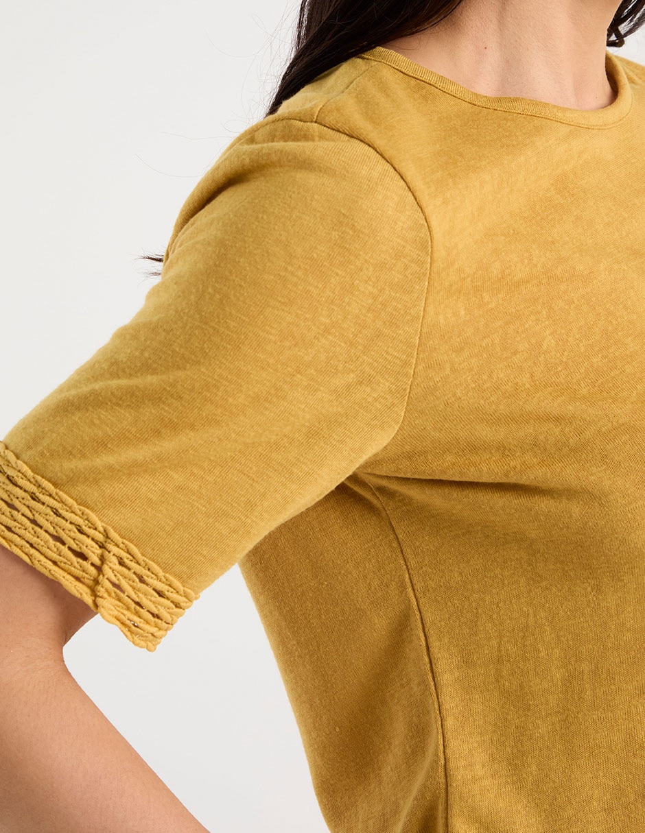 Blusa manga corta para mujer 5