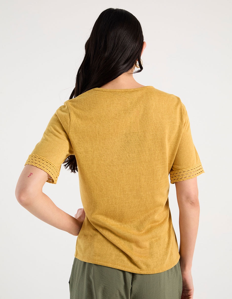Blusa manga corta para mujer 6