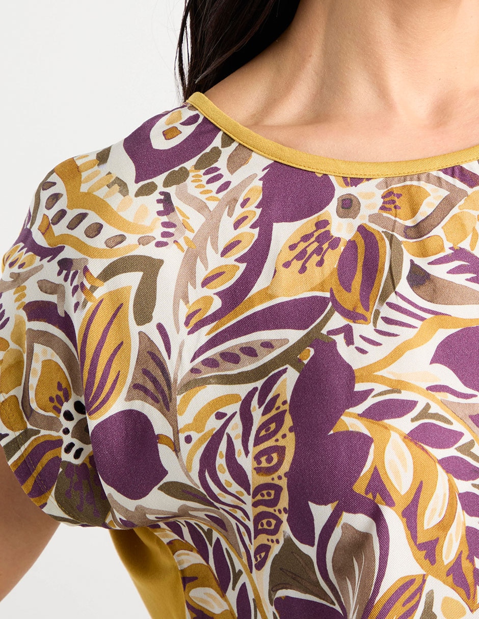 Blusa Damaia Atelier manga corta para mujer