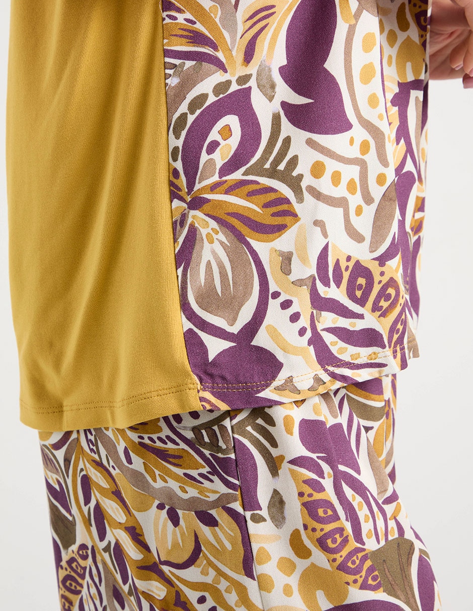 Blusa Damaia Atelier manga corta para mujer