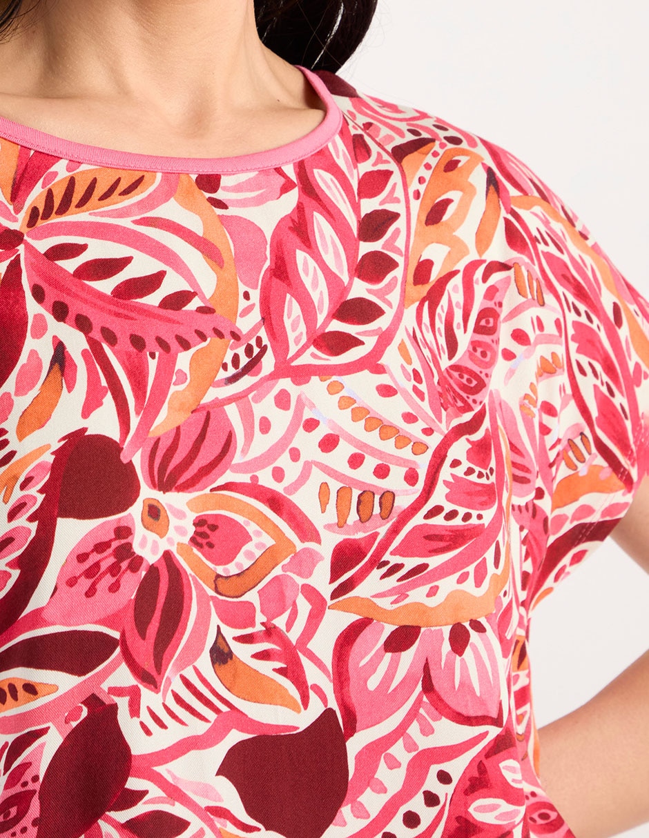 Blusa manga corta para mujer 4