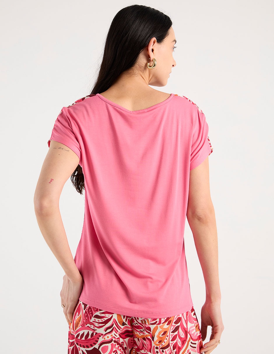 Blusa manga corta para mujer 6