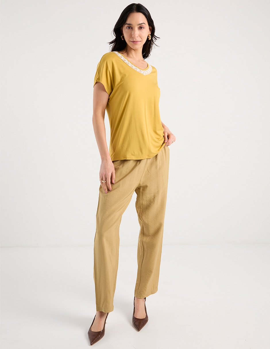 Blusa manga corta para mujer 2