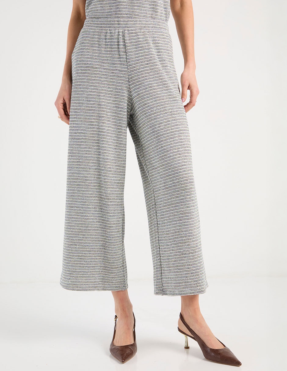Pantalón coulotte amplio para mujer